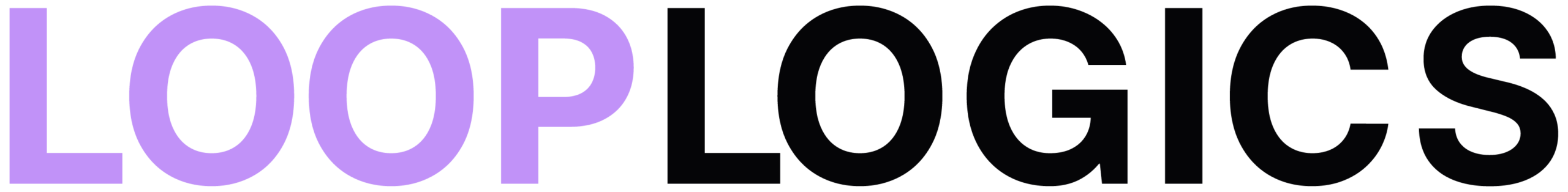 loop logics logo black variant