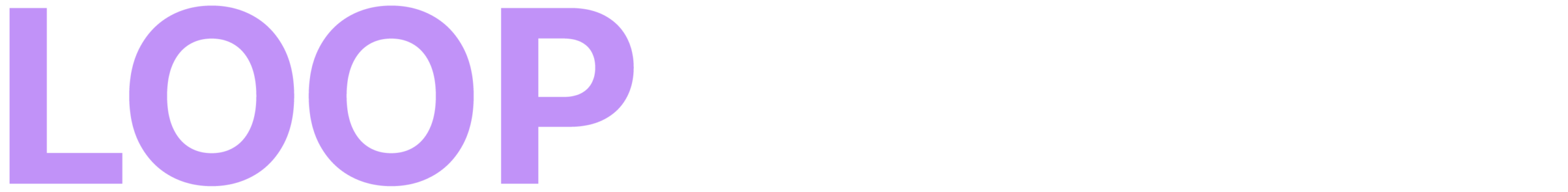 loop logics logo white variant