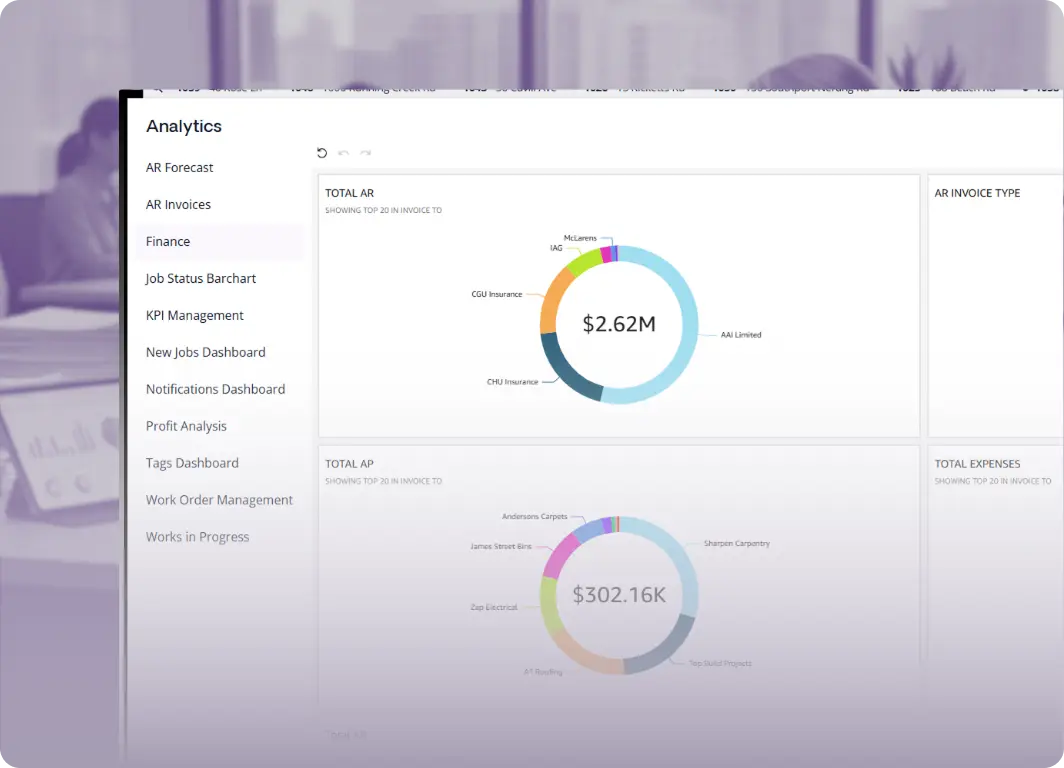 Financial Reporting Job Costing