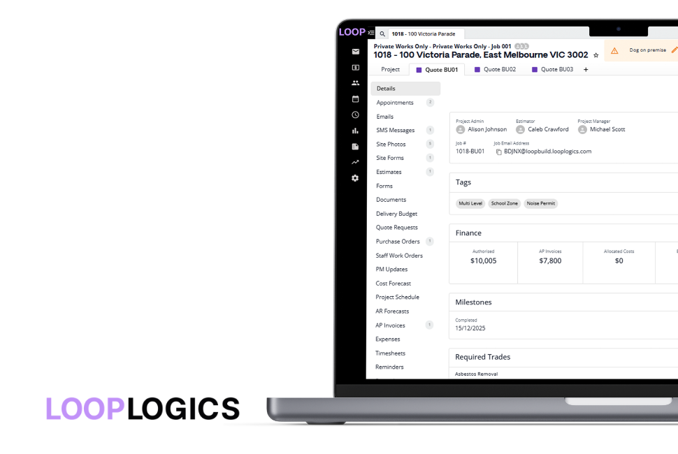 Loop Logics Job Management
